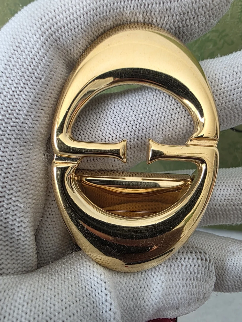 Aurh Gucci Double GG Reversible Leather Belt - Picture 6 of 10